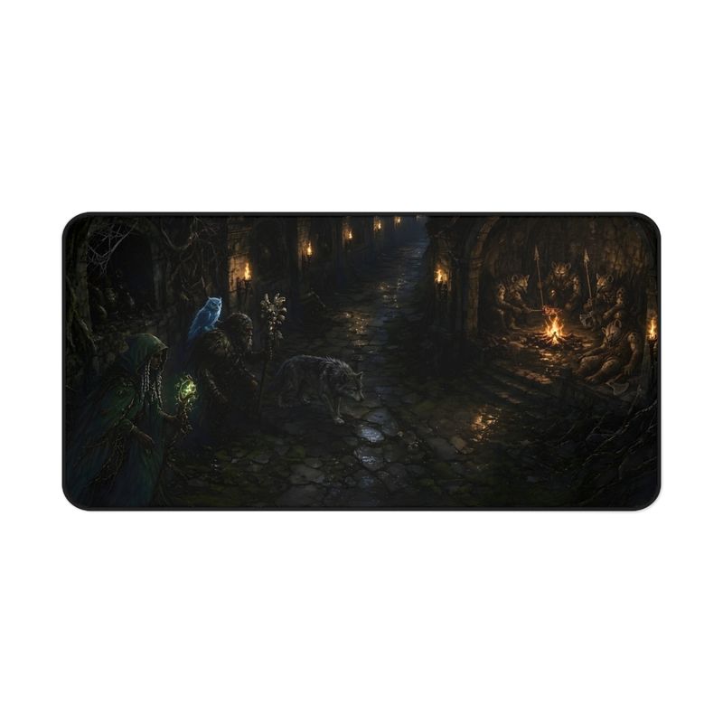Druid Dungeon Fantasy Desk Mat, Large Gaming Mouse Pad, 16x32 RPG Desk Pad, Tabletop Gamer Gift Druid Dungeon Fantasy Desk Mat, Large Gaming Mouse Pad, 16x32 RPG Desk Pad, Tabletop Gamer Gift