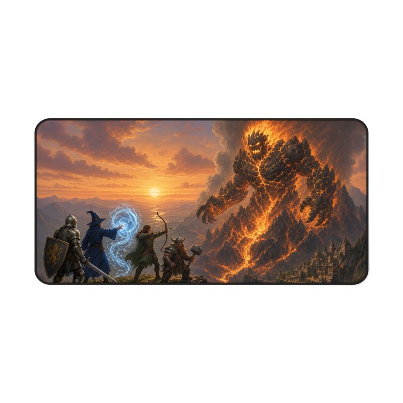 Lava Elemental Fantasy Desk Mat, Large Gaming Mouse Pad, 16x32 RPG Desk Pad, Tabletop RPG Gift Lava Elemental Fantasy Desk Mat, Large Gaming Mouse Pad, 16x32 RPG Desk Pad, Tabletop RPG Gift