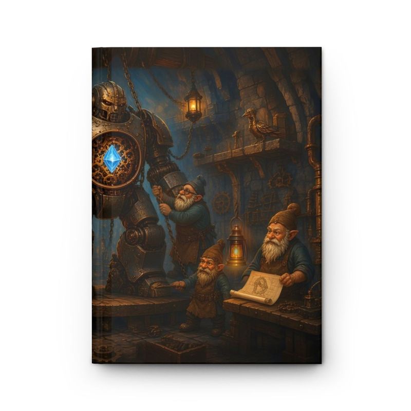 Myth and Monster Gnome Tinker's Workshop Hardcover Journal - Blank Fantasy Sketchbook Myth and Monster Gnome Tinker's Workshop Hardcover Journal - Blank Fantasy Sketchbook