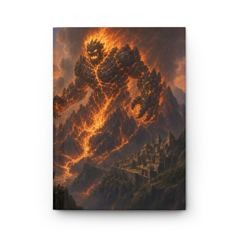 Myth and Monster Lava Elemental Hardcover Journal - Blank Fantasy Sketchbook Myth and Monster Lava Elemental Hardcover Journal - Blank Fantasy Sketchbook